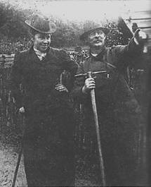 Emma Kürschner und Joseph Kürschner 1901 beim Bergsteigen 